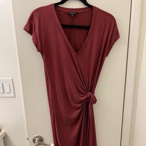 Lucky Brand V neck Midi Dress